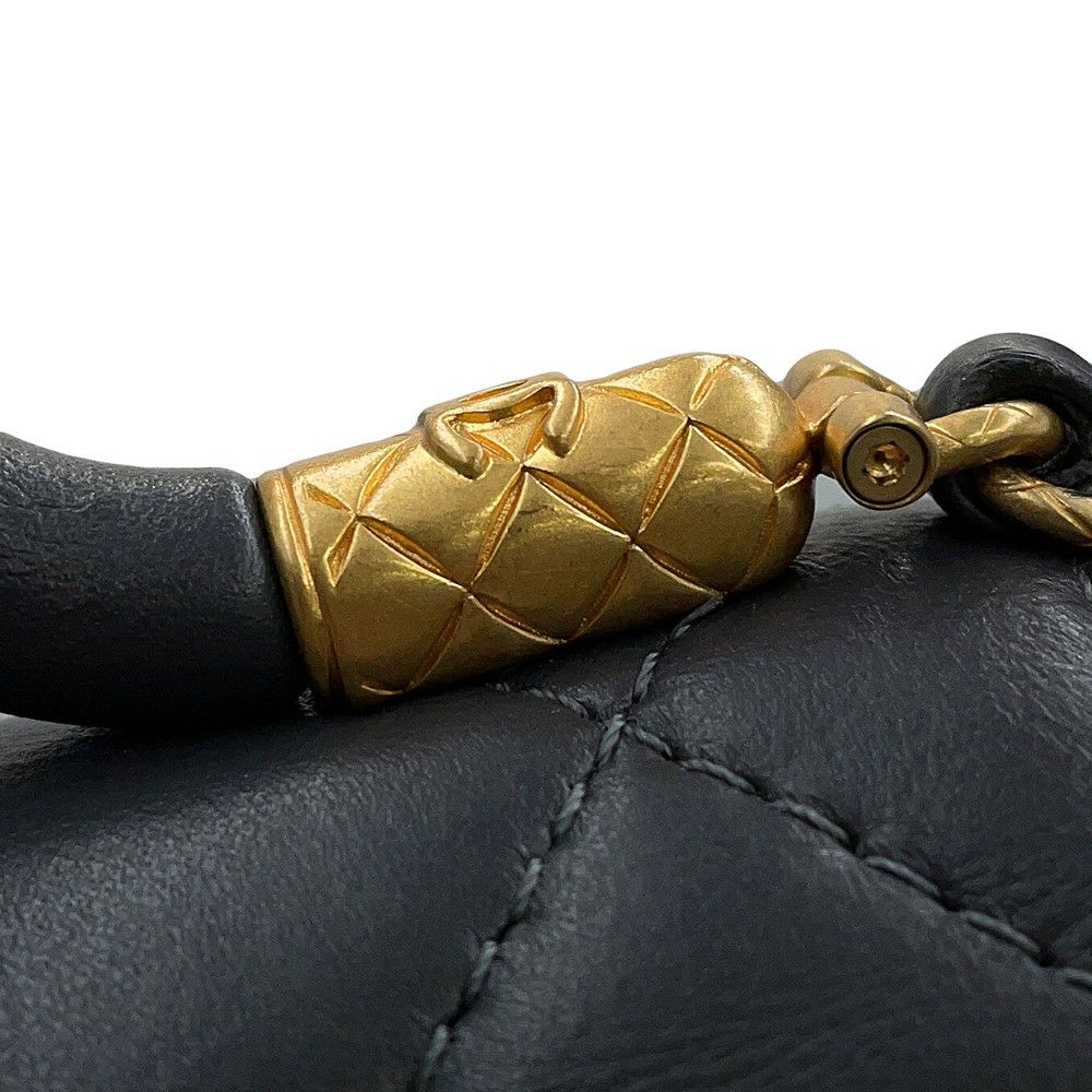 シャネル チェーンショルダーバッグ マトラッセ ココマーク トップハンドル ラムスキン AS4956 CHANEL