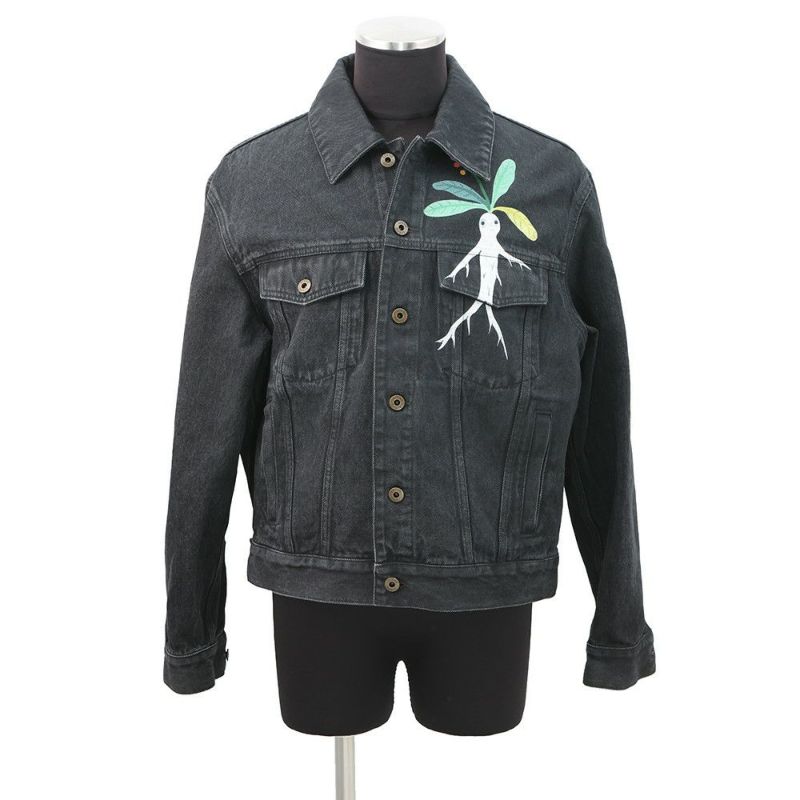 ロエベ ジャケット SUNA FUJITAコラボ マンドラゴラ デニムジャケット メンズサイズ44 H526Y50W15 アウター 黒