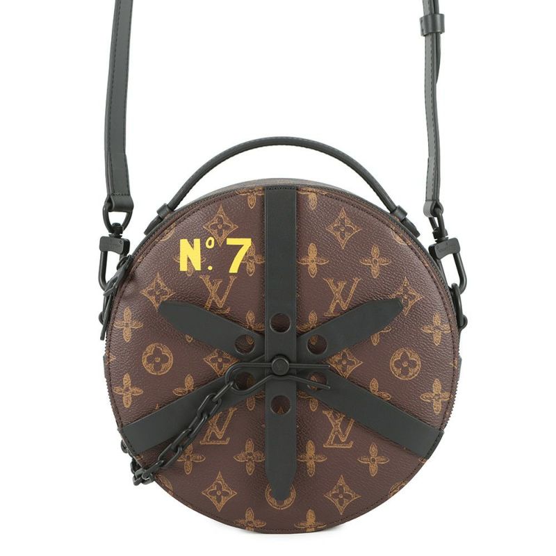 ルイヴィトン ショルダーバッグ モノグラム ホイール・ボックス M59706 LOUIS VUITTON 黒 ブラック ヴァージル･アブロー