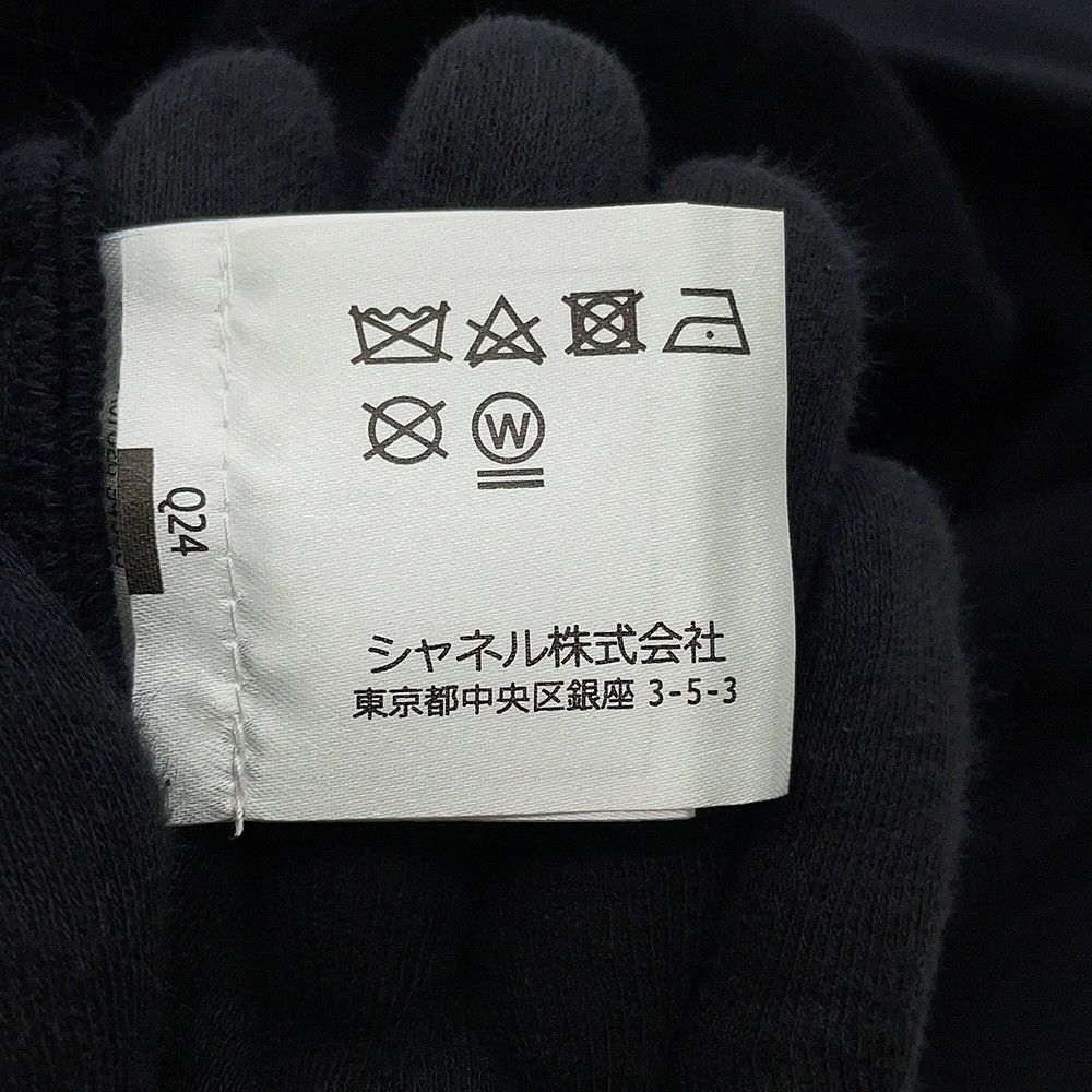 シャネル 半袖Tシャツ スウェット ココマーク  ラグランスリーブ レディースサイズM P57840 CHANEL アパレル 黒