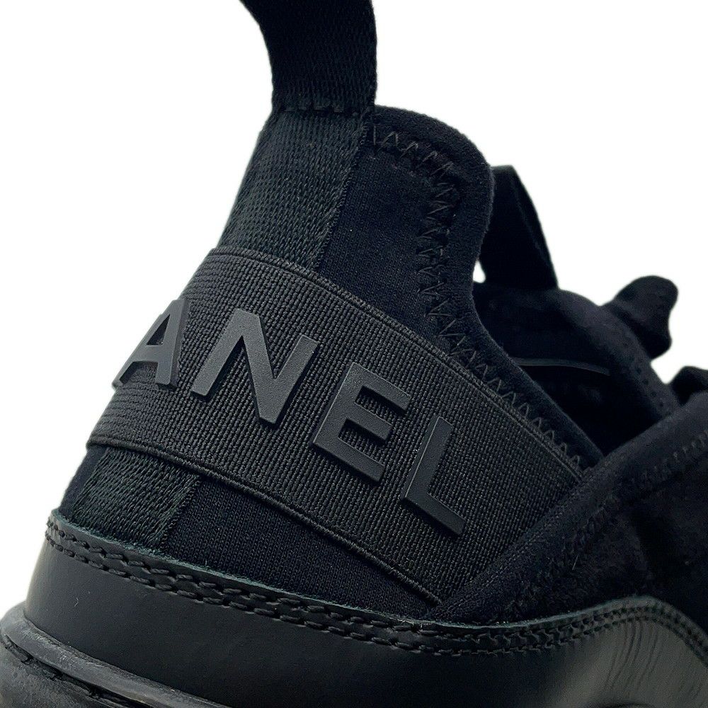 シャネル スニーカー ココマーク レディースサイズ38 G35617 CHANEL 靴 黒