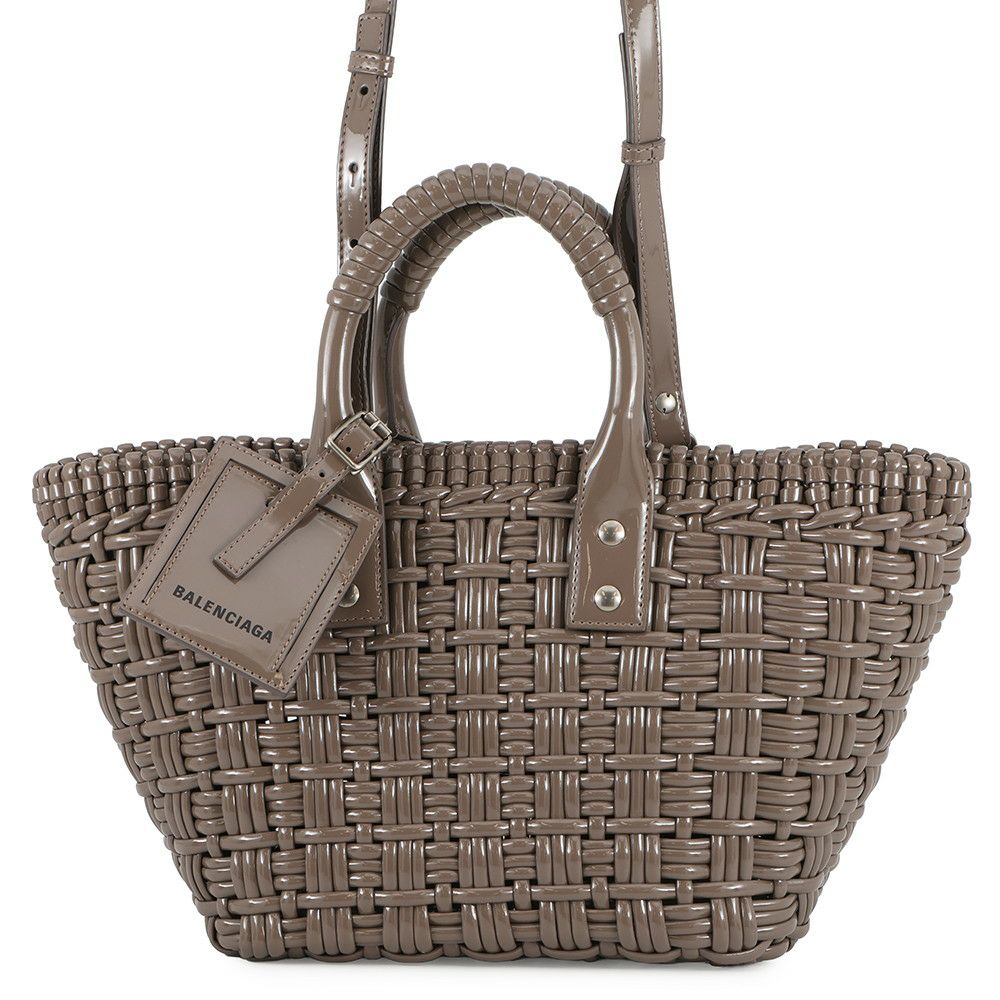 バレンシアガ ハンドバッグ ビストロXS パテントレザー 671342 BALENCIAGA 2way ショルダーバッグ