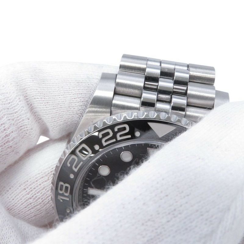 ロレックス GMTマスター2 ランダムシリアル ルーレット 126710GRNR ROLEX 腕時計 黒文字盤