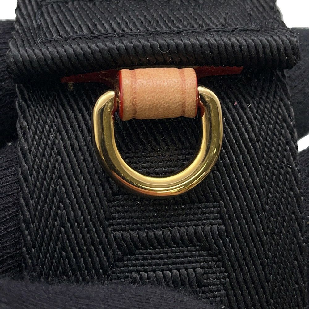 ルイヴィトン ショルダーストラップ モノグラム コインケース付き 幅4cm J02493 LOUIS VUITTON ヴィトン ポーチ付き 黒