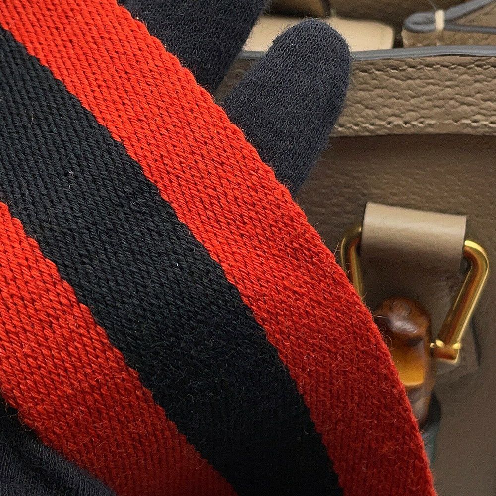 グッチ ハンドバッグ ダイアナ ミニトートバッグ バンブー レザー 702732 GUCCI 2way ショルダーバッグ