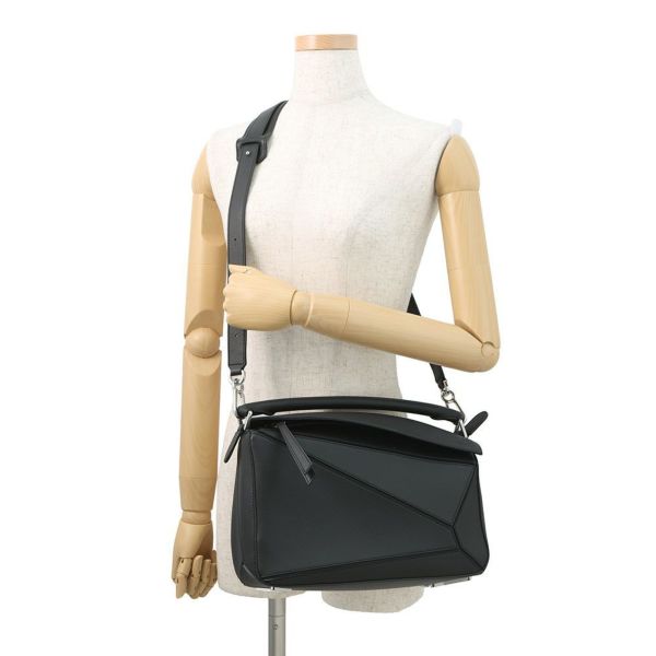 ロエベ ハンドバッグ パズルバッグ ミディアム レザー LOEWE 2way 黒 セール品