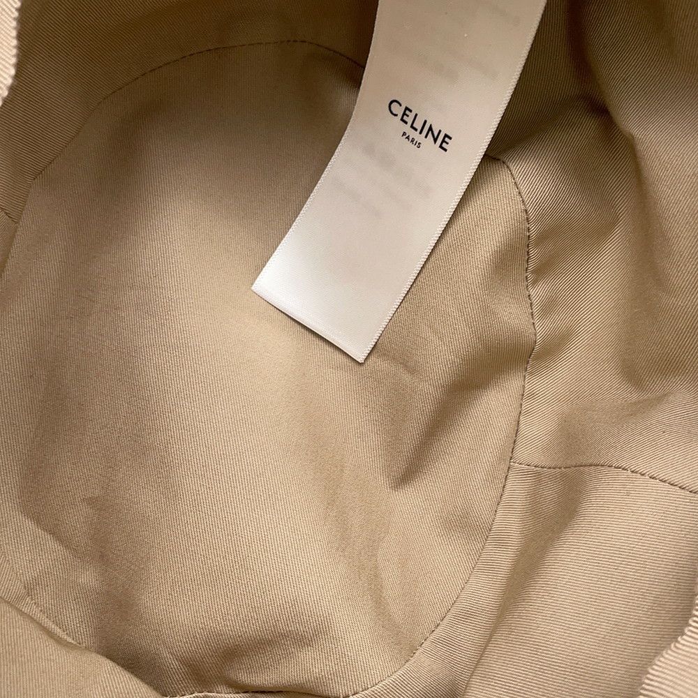 セリーヌ ハット ロゴ コットン サイズ S CELINE 帽子