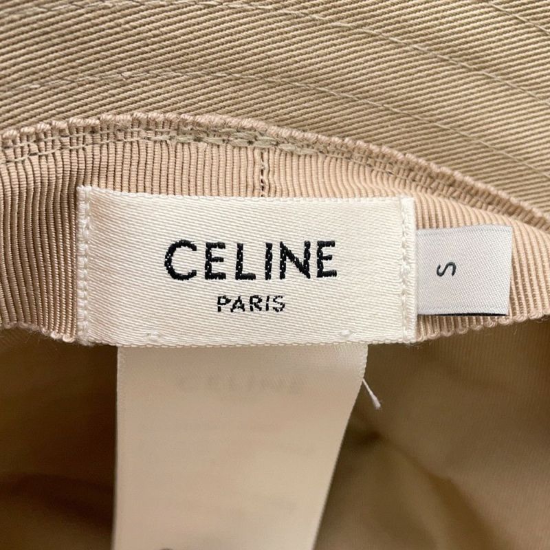 セリーヌ ハット ロゴ コットン サイズ S CELINE 帽子