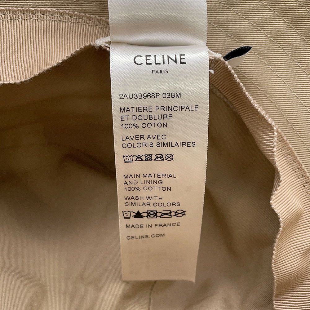 セリーヌ ハット ロゴ コットン サイズ S CELINE 帽子