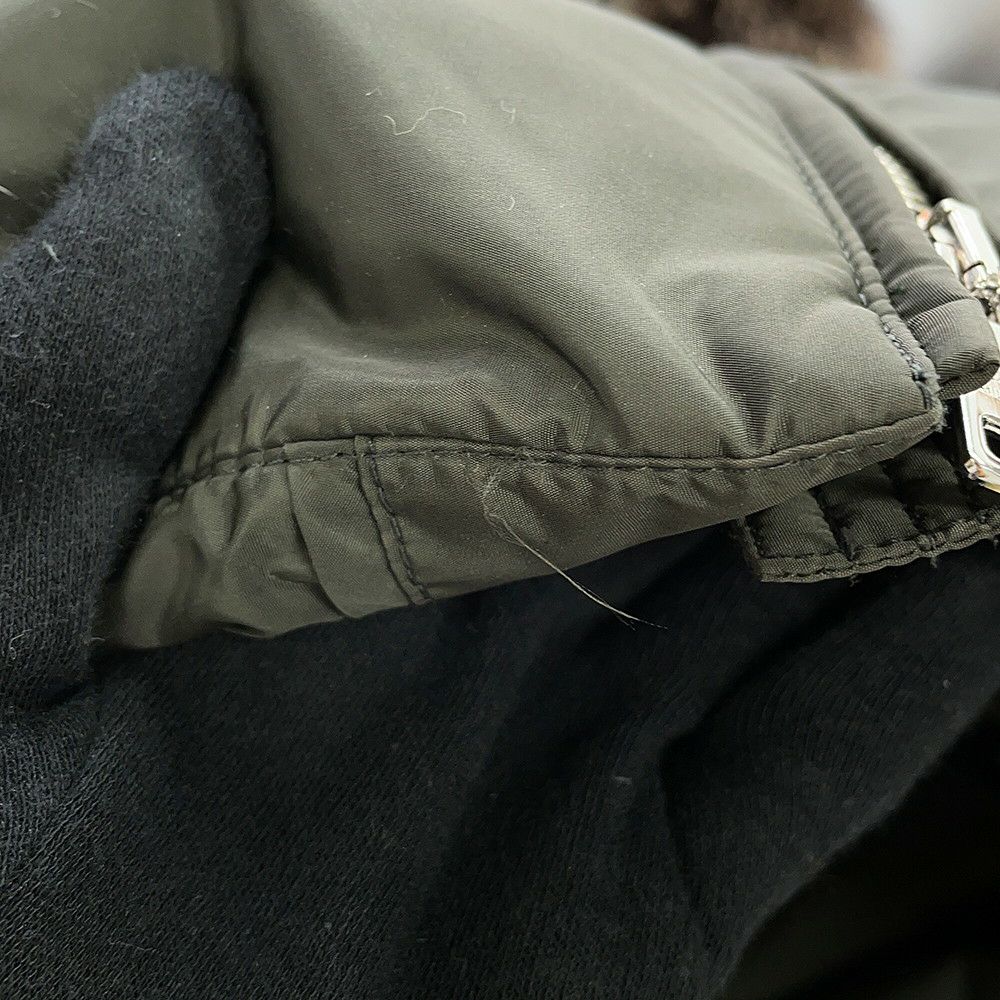 プラダ ダウンコート ブルーフォックスファー レディースサイズ36S 290696 PRADA ダウンジャケット