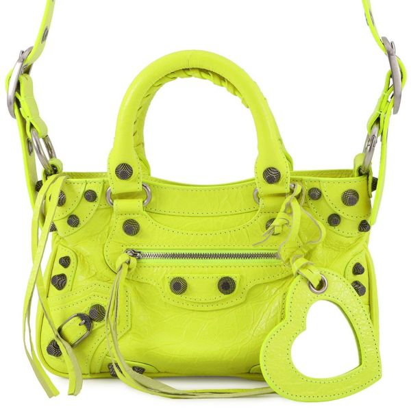 バレンシアガ BALENCIAGA ハンドバッグ 2way ショルダーバッグ イエロー バレンシアガ ハンドバッグ ネオ カゴール スモール アリーナ