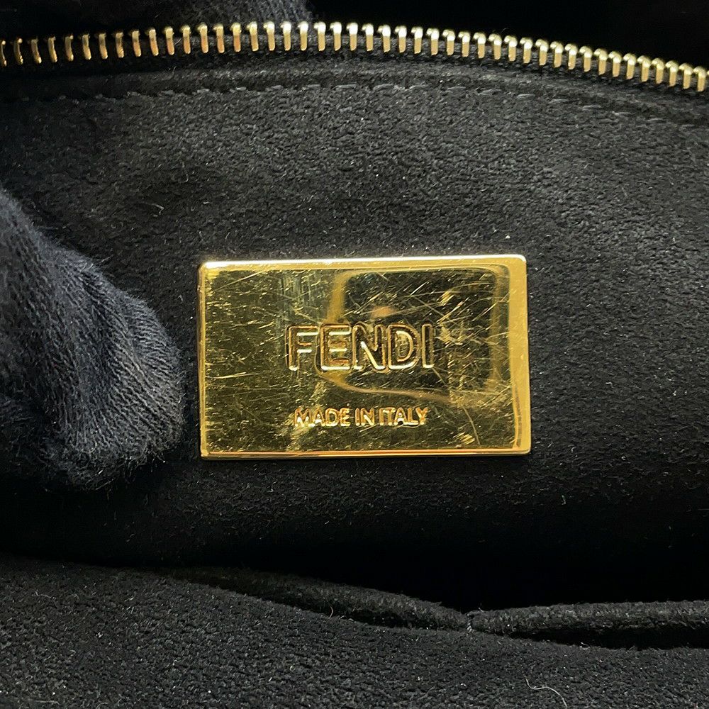 フェンディ ハンドバッグ セレリア FF トート スモール レザー 8BH367 2way FENDI ショルダーバッグ 黒