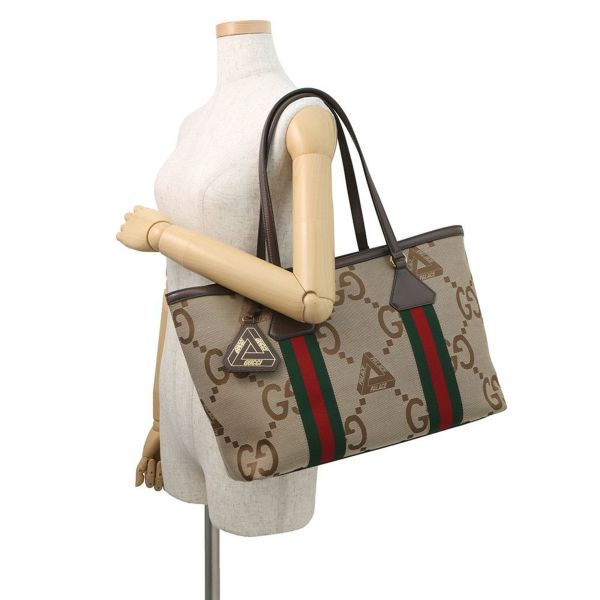 グッチ トートバッグ オフィディア ジャンボGG ミディア キャンバス/レザー 723736 GUCCI PALECEコラボ2022年