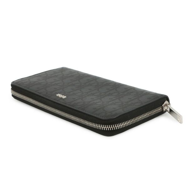 クリスチャン・ディオール 長財布 オブリーク ギャラクシー ラウンドジップウォレット 2ESBC252VPD 黒 トロッター