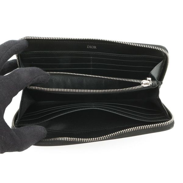 クリスチャン・ディオール 長財布 オブリーク ギャラクシー ラウンドジップウォレット 2ESBC252VPD 黒 トロッター