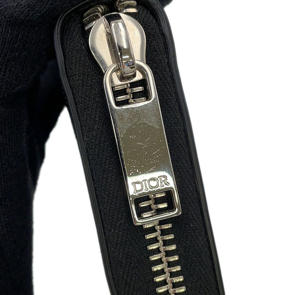 クリスチャン・ディオール 長財布 オブリーク ギャラクシー ラウンドジップウォレット 2ESBC252VPD 黒 トロッター