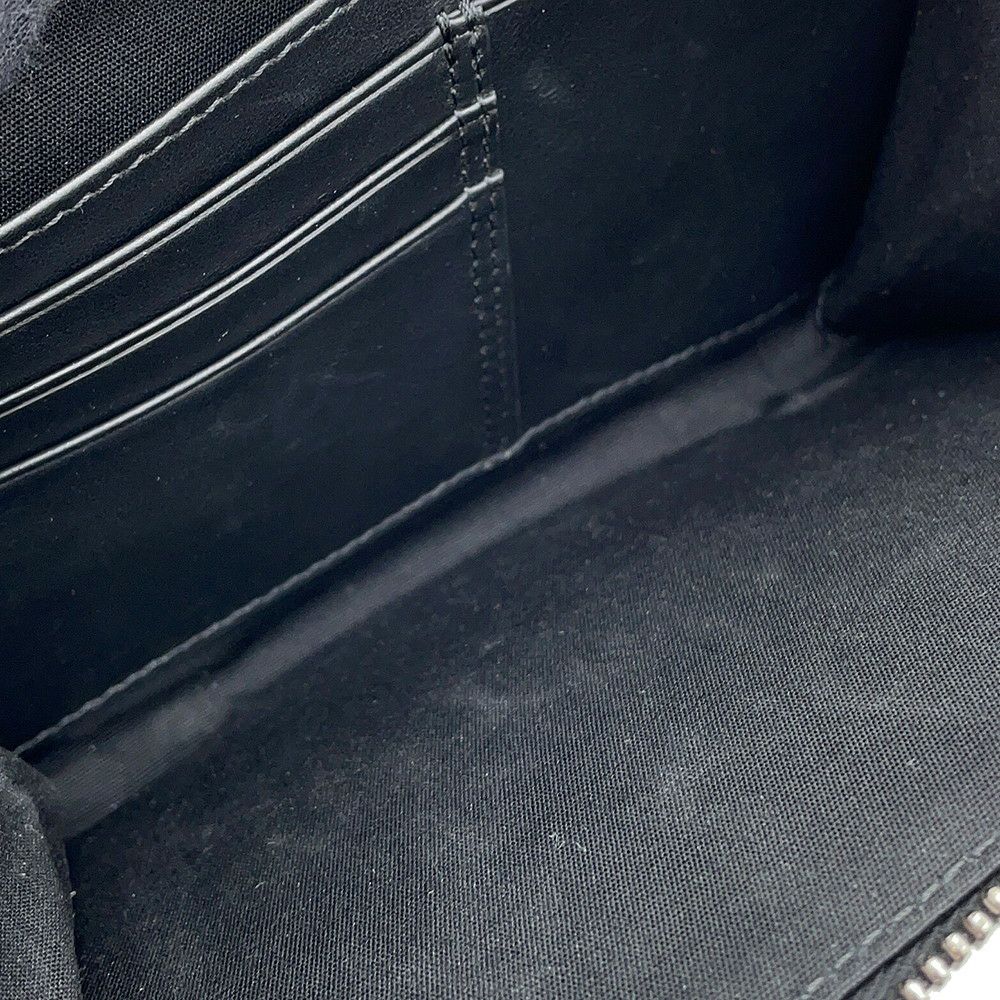 クリスチャン・ディオール ショルダーバッグ オブリーク ジャカード ジップポーチ キャンバス 2OBBC119YSE Christian Dior 黒