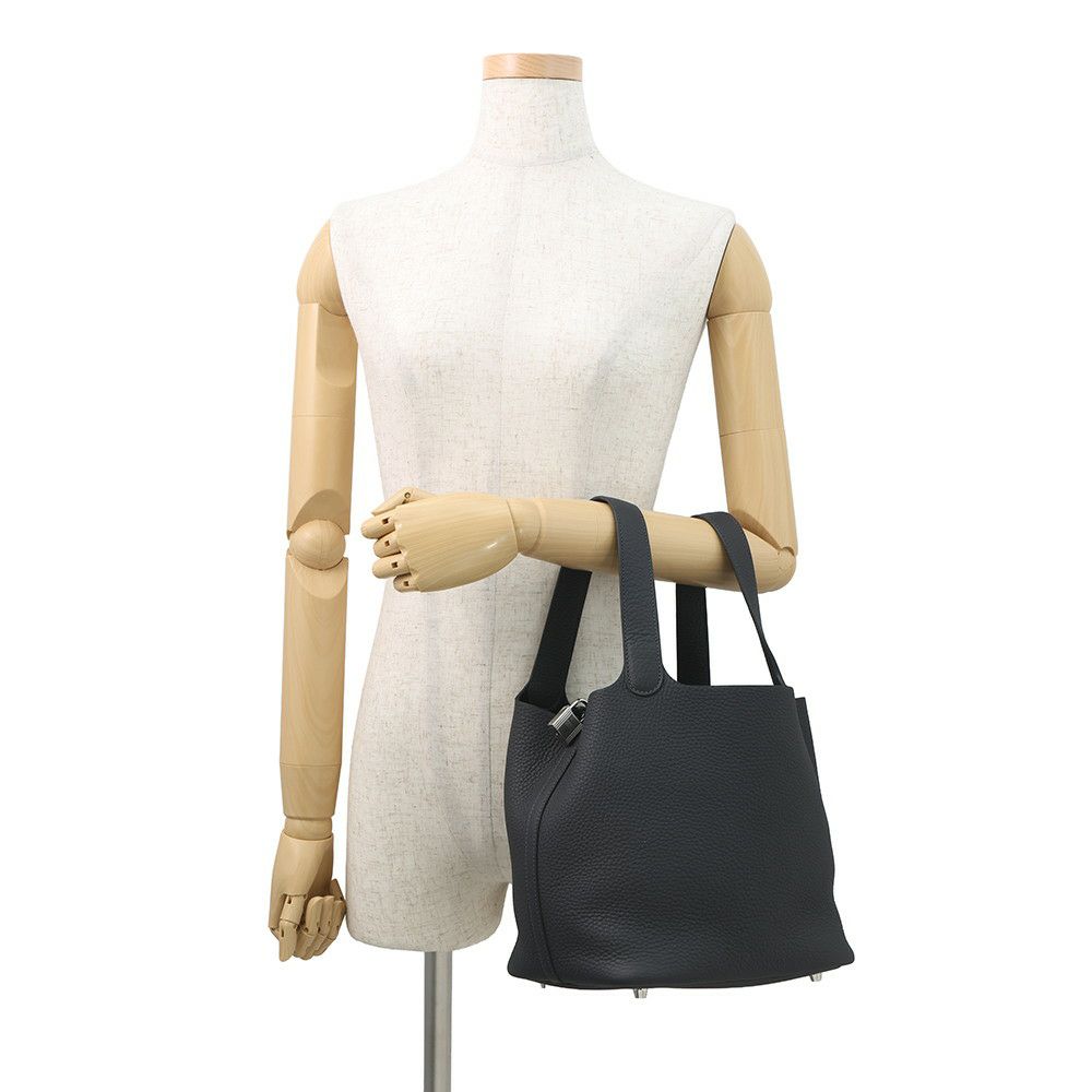 エルメス ハンドバッグ ピコタンロックMM キャバン/シルバー金具 トリヨンクレマンス K刻印