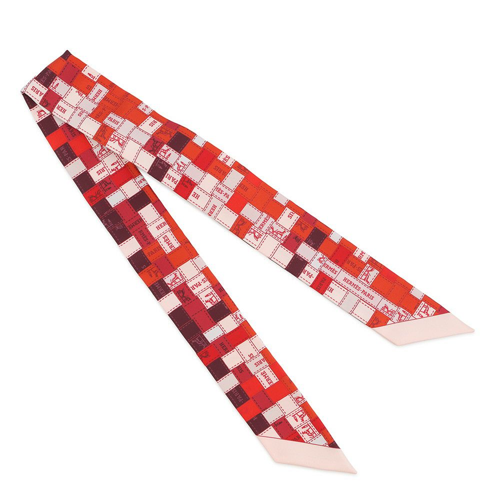 エルメス スカーフ ツイリー ボルデュック・チェック Bolduc au Carre HERMES シルクツイル 2019年秋冬