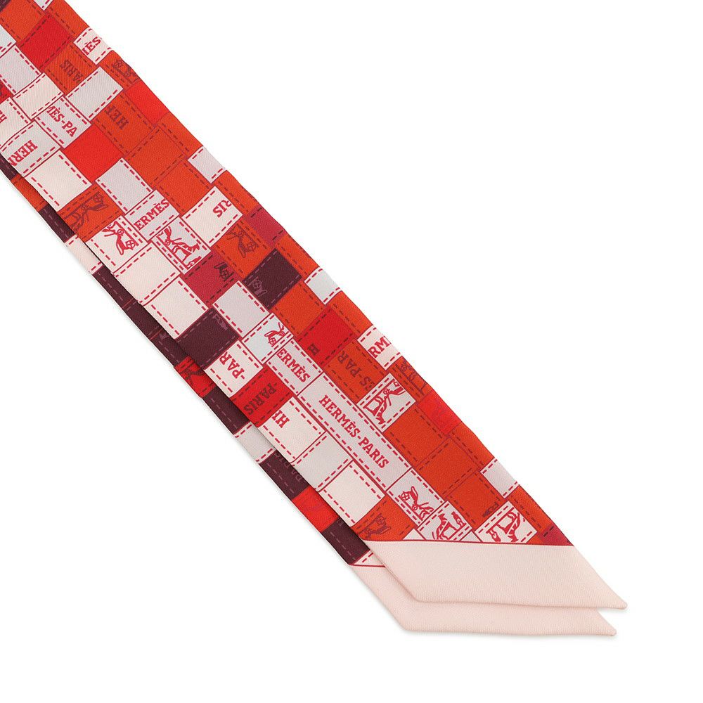 エルメス スカーフ ツイリー ボルデュック・チェック Bolduc au Carre HERMES シルクツイル 2019年秋冬