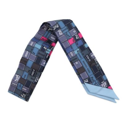 エルメス スカーフ ツイリー ボルデュック・チェック Bolduc au Carre