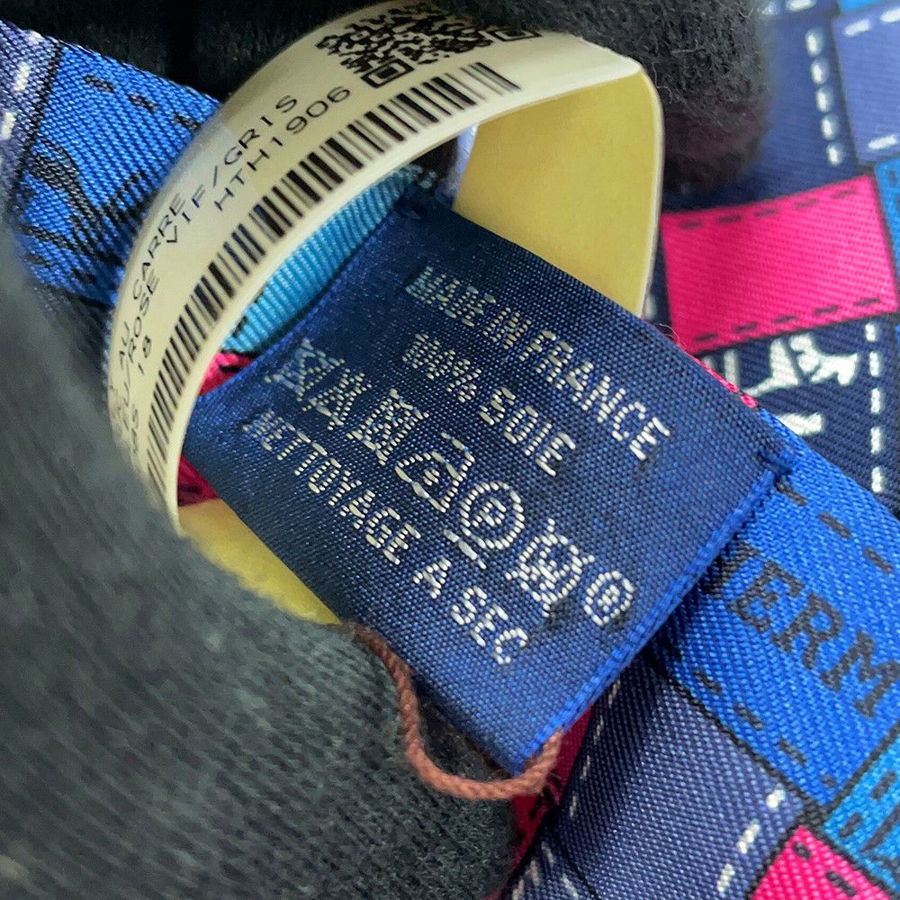 エルメス スカーフ ツイリー ボルデュック・チェック Bolduc au Carre HERMES シルクツイル 2019年秋冬