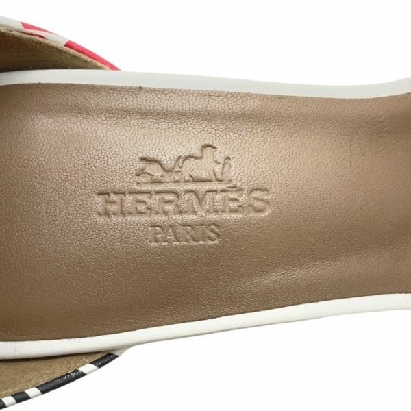 エルメス サンダル アカプルコ ストラップ サンダル レディースサイズ35 HERMES 靴 ウェッジソール 白