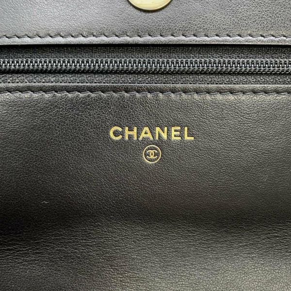 シャネル チェーンウォレット 19 ツイード チェック CHANEL 財布