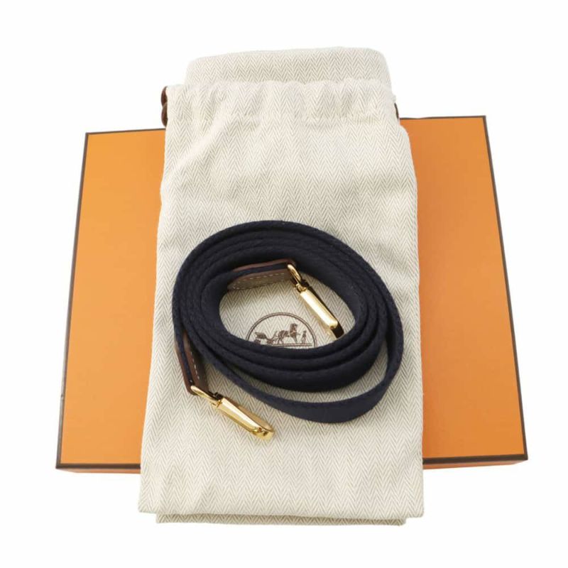 エルメス エブリンTPM アマゾン エトゥープ/ブルーインディゴ/ゴールド金具 トリヨンクレマンス B刻印 HERMES