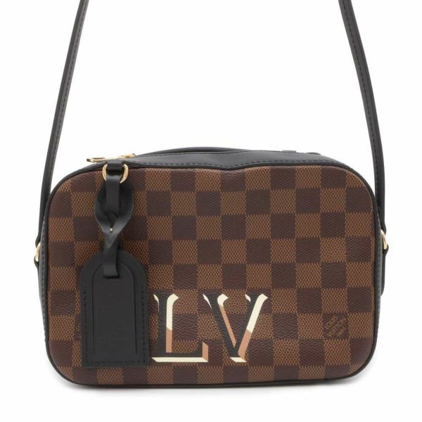 ルイヴィトン ショルダーバッグ ダミエ・エベヌ サンタモニカ N40189 LOUIS VUITTON ヴィトン バッグ LVロゴ 黒