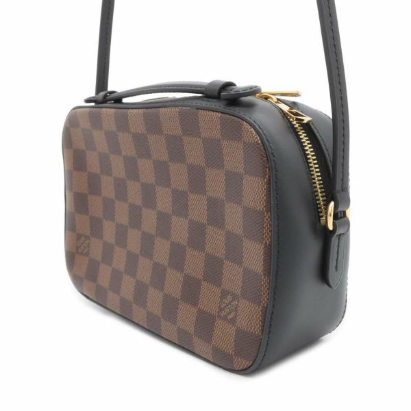 ルイヴィトン ショルダーバッグ ダミエ・エベヌ サンタモニカ N40189 LOUIS VUITTON ヴィトン バッグ LVロゴ 黒