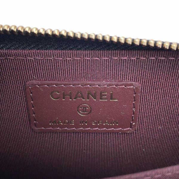 シャネル コインケース クラシック ジップコインパース マトラッセ ココマーク キャビアスキン AP0216 CHANEL 財布 小銭入れ 黒