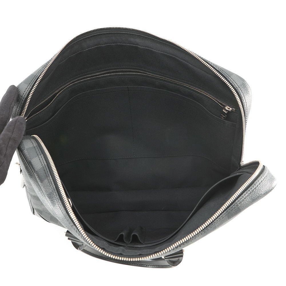 ルイヴィトン ビジネスバッグ ダミエ・グラフィット ポルトドキュマン・ヴォワヤージュ N41125 黒 ブラック