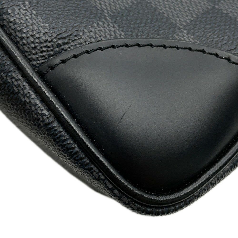 ルイヴィトン ビジネスバッグ ダミエ・グラフィット ポルトドキュマン・ヴォワヤージュ N41125 黒 ブラック