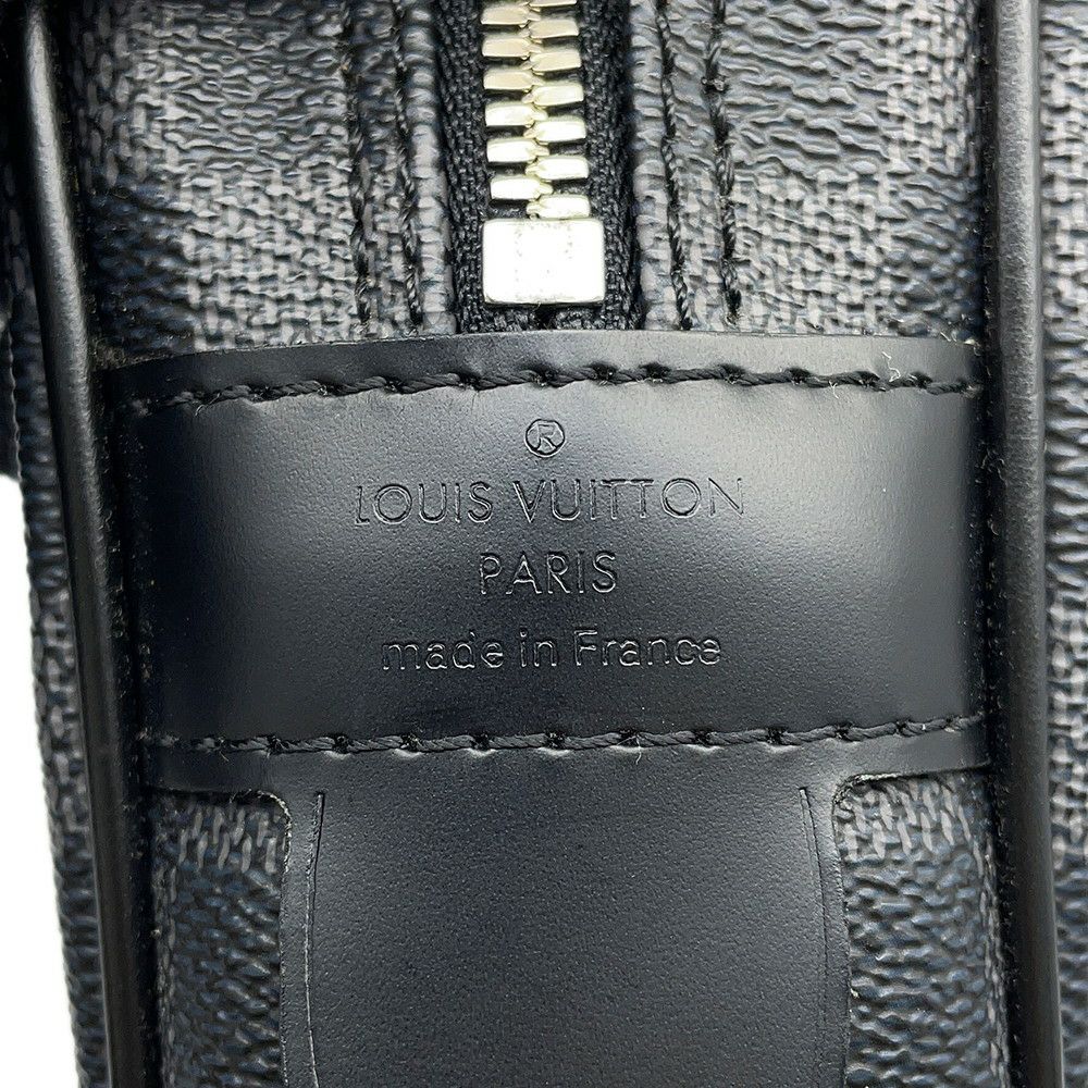 ルイヴィトン ビジネスバッグ ダミエ・グラフィット ポルトドキュマン・ヴォワヤージュ N41125 黒 ブラック