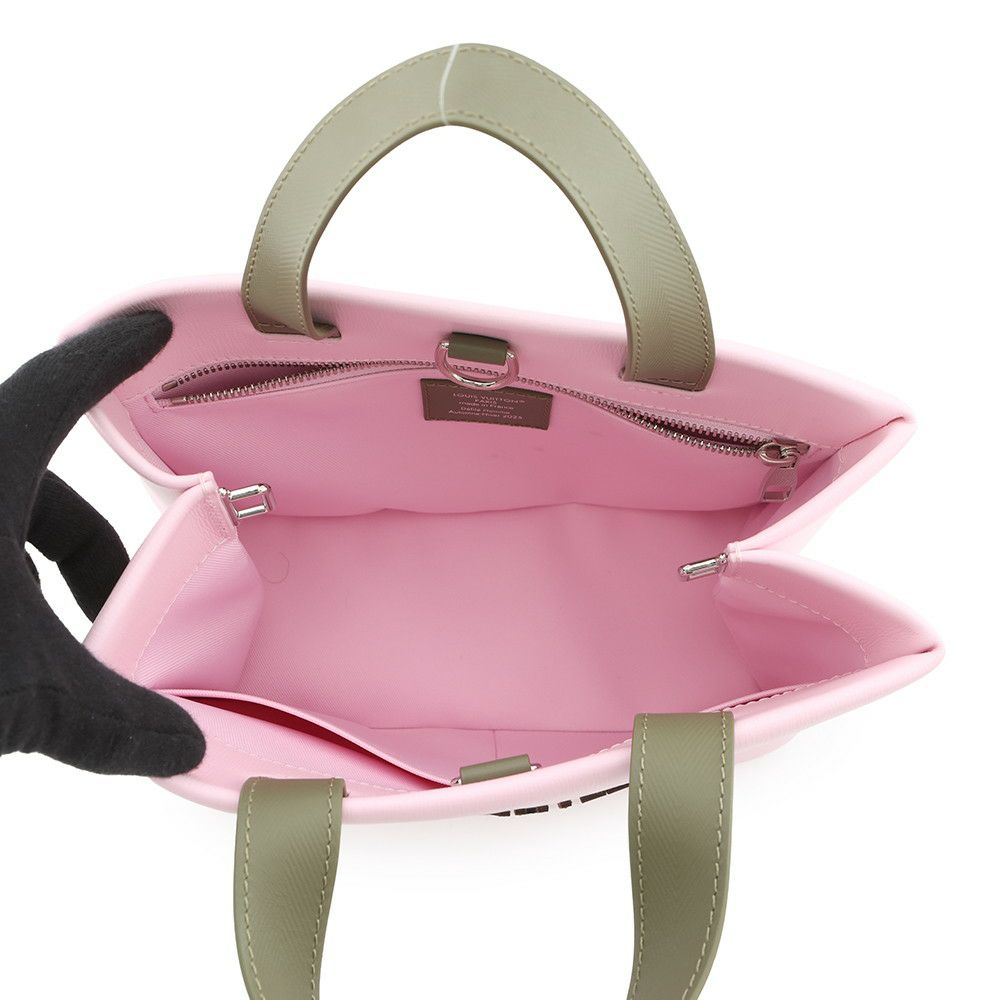 ルイヴィトン ハンドバッグ カウハイドレザー ショッパー・トート M15239 LOUIS VUITTON 2wayショルダーバッグ