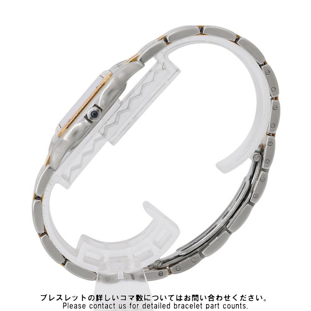 カルティエ パンテールMM 2ロウ W25028B6 SS/K18イエローゴールド Cartier 腕時計 アイボリー文字盤 クォーツ