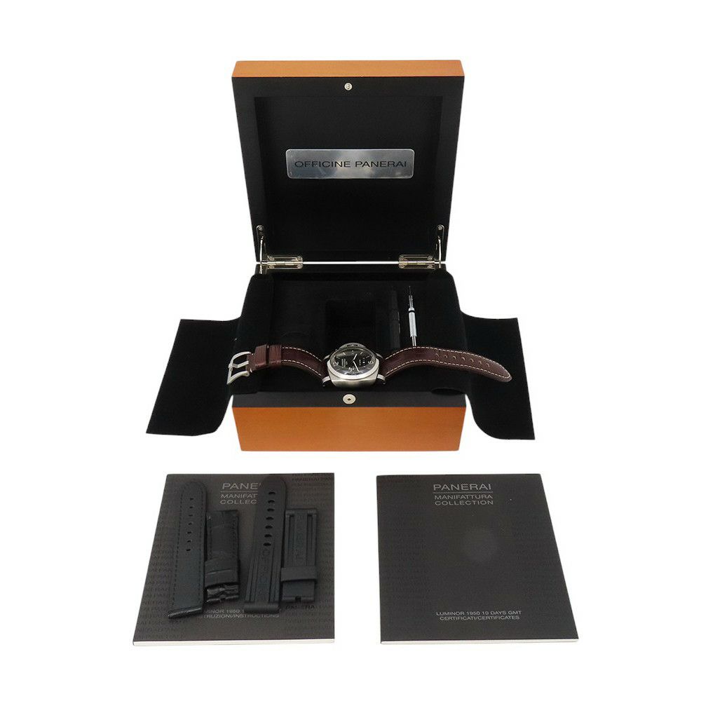 パネライ ルミノール 1950 10デイズ GMT PANERAI 腕時計 黒文字盤