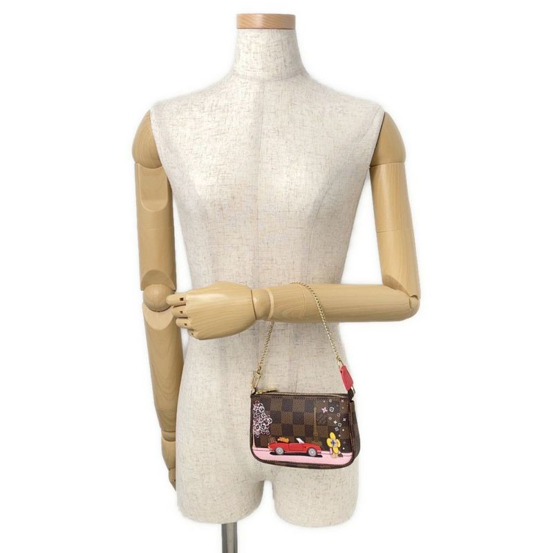 ルイヴィトン ポーチ ダミエ・エベヌ ヴィヴィエンヌ ミニ・ポシェット・アクセソワール N60259 ヴィトン バッグ 2019年クリスマス限定