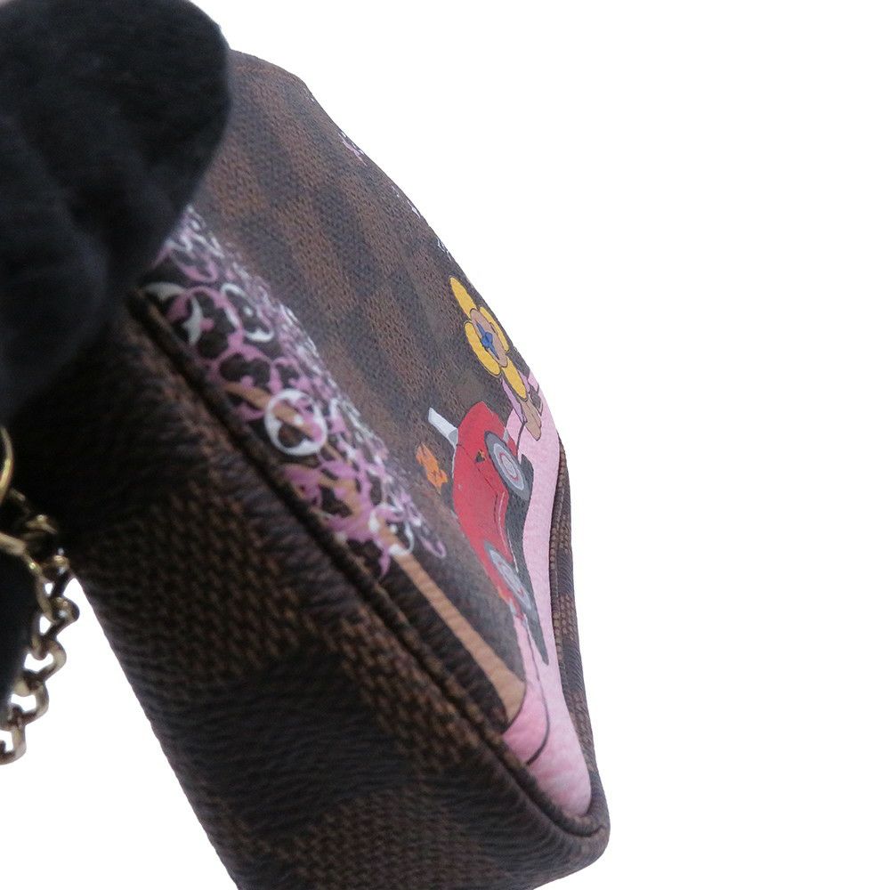 ルイヴィトン ポーチ ダミエ・エベヌ ヴィヴィエンヌ ミニ・ポシェット・アクセソワール N60259 ヴィトン バッグ 2019年クリスマス限定