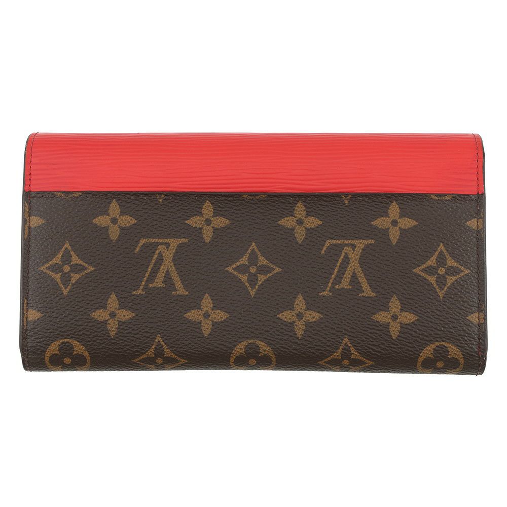 ルイヴィトン 長財布 ポルトフォイユ・マリールー ロン M60727 LOUIS VUITTON ヴィトン 財布 赤