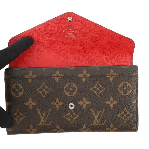 ルイヴィトン 長財布 ポルトフォイユ・マリールー ロン M60727 LOUIS VUITTON ヴィトン 財布 赤