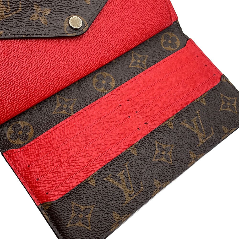 ルイヴィトン 長財布 ポルトフォイユ・マリールー ロン M60727 LOUIS VUITTON ヴィトン 財布 赤