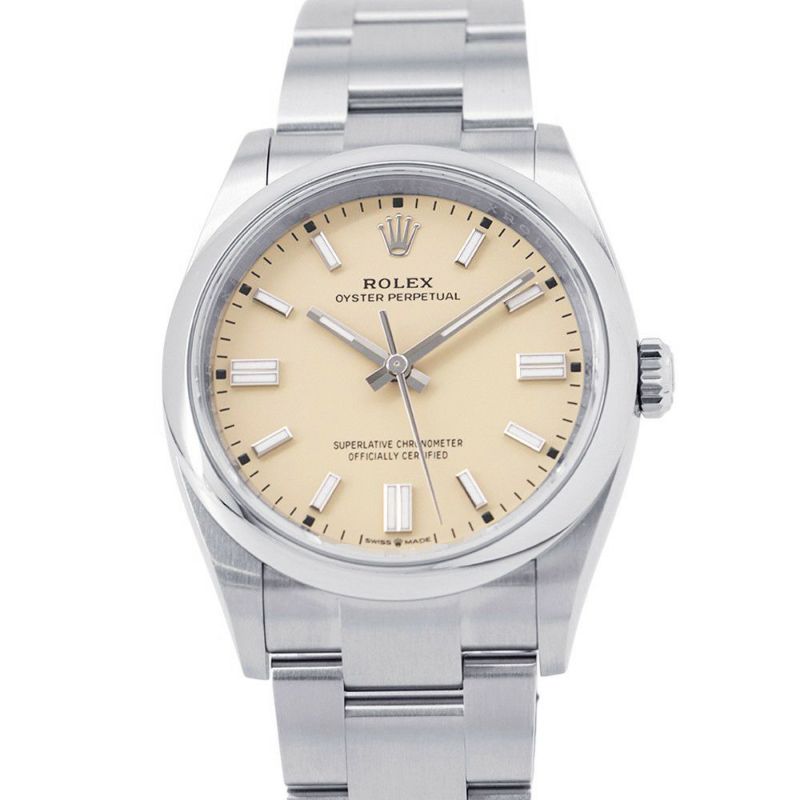 ロレックス オイスターパーペチュアル36 ランダムシリアル ルーレット 126000 ROLEX 腕時計 ベージュ文字盤