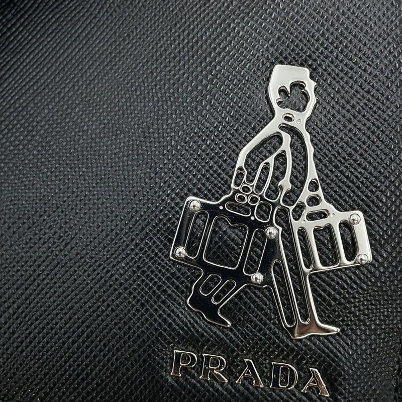 プラダ 長財布 サフィアーノトラベル ポーターコラボ レザー 2M1341 PRADA 財布 黒