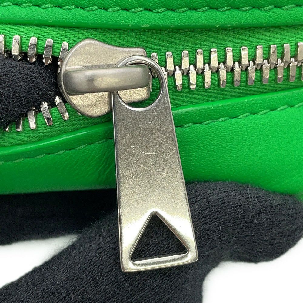 ボッテガヴェネタ ショルダーバッグ イントレチャート フォンポーチ カーフレザー 729296 BOTTEGA VENETA グリーン