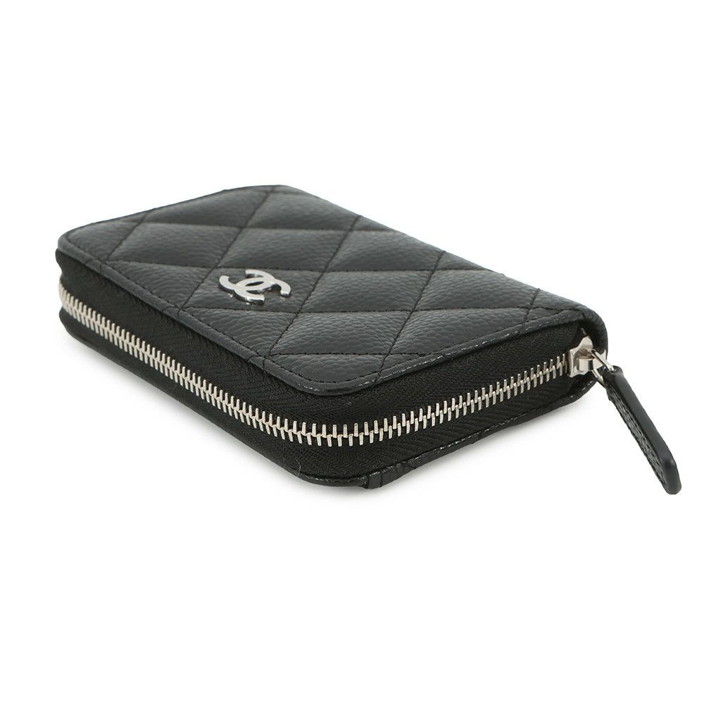 シャネル コインケース マトラッセ ココマーク キャビアスキン AP0216 CHANEL 財布 黒