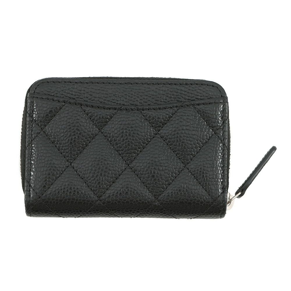 シャネル コインケース マトラッセ ココマーク キャビアスキン AP0216 CHANEL 財布 黒