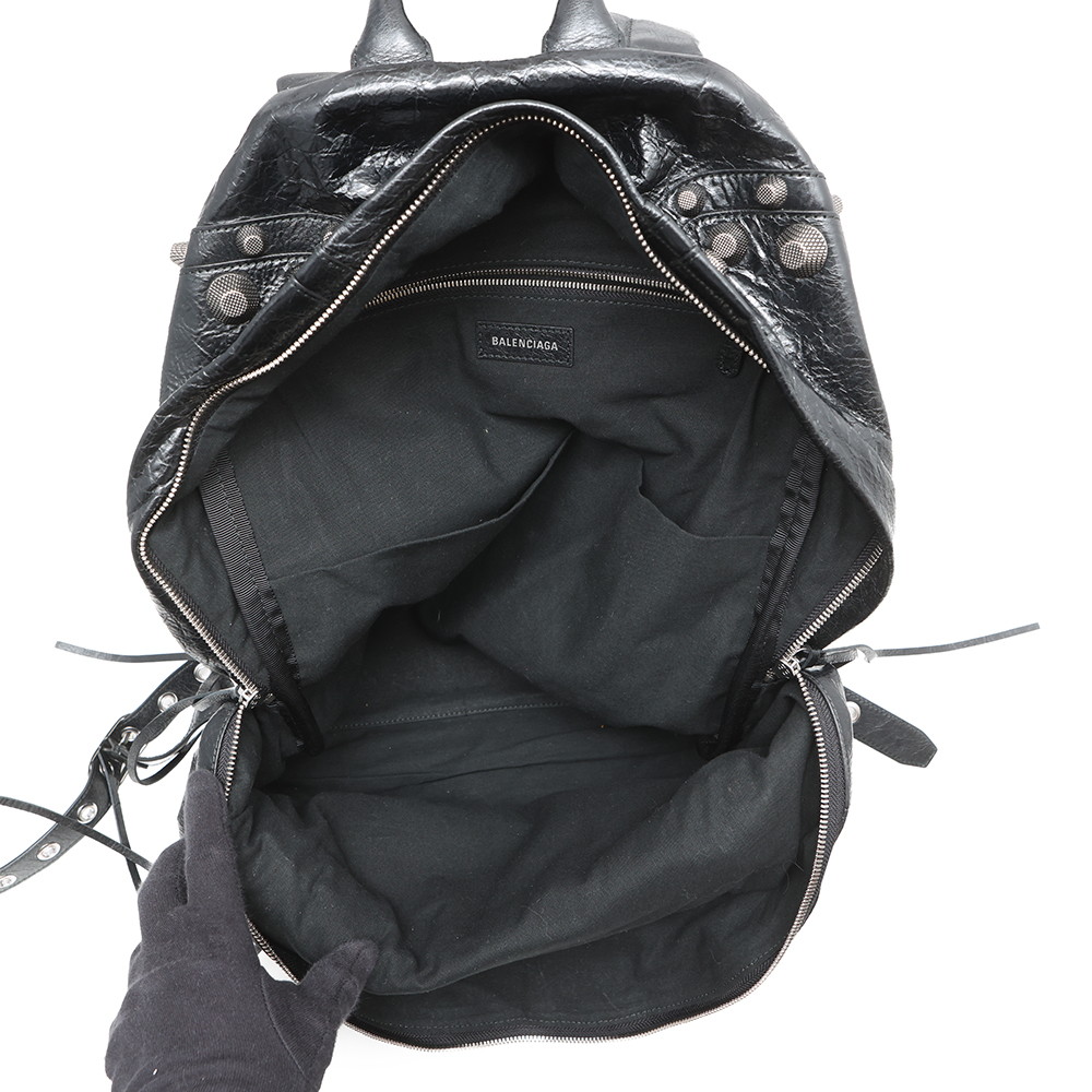 バレンシアガ リュック ル カゴール バックパック レザー 766297 BALENCIAGA リュックサック メンズ 黒