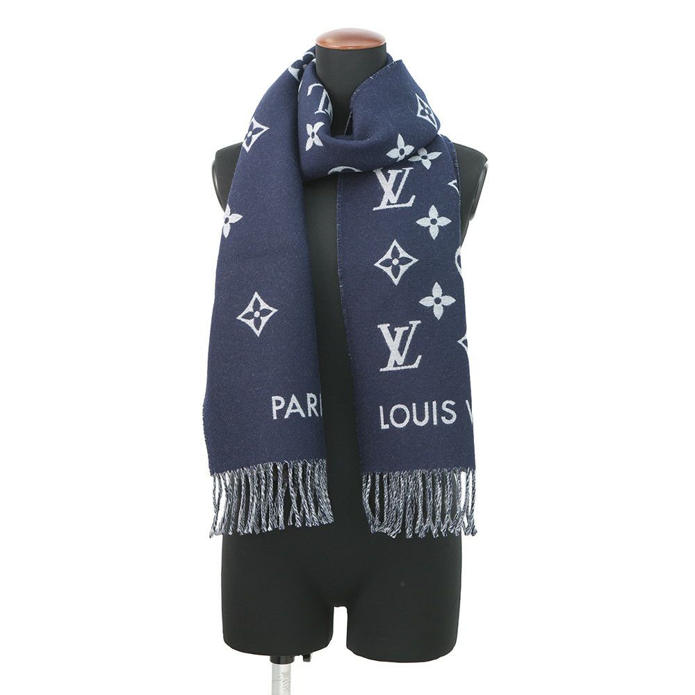ルイヴィトン マフラー オール アバウト モノグラム ウール M79130 LOUIS VUITTON